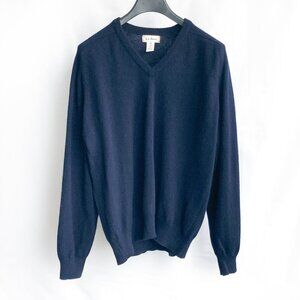 LL Bean Lambswool V-Neck Sweater